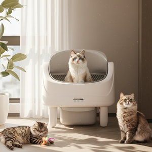 Bac à litière pour chat Kuweta, directement de l'usine, bac à litière automatique à nettoyage facile, entretien facile - Product Image 1