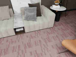 Piastrelle per <span class=keywords><strong>Tappeti</strong></span> 50x50cm a Righe Verticali, Marrone Caldo e Rosa, <span class=keywords><strong>Texture</strong></span> Sottile per Interni Naturali e Accoglienti, Soggiorno - Product Image 2