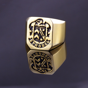 Tùy Chỉnh Chất Lượng Cao Màu Xanh Zircon Đá Người Đàn Ông Biểu Tượng Trường Nhẫn Trang Sức Cho Thể Thao Bạc Lớp Tùy Chỉnh Nhẫn Cho Đội Tốt Nghiệp - Product Image 6