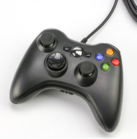 Manette filaire pour Xbox 360 avec moteur de vibration et compatibilité casque pour console Xbox 360 et PC