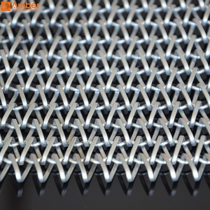 Maille spirale architecturale flexible en acier inoxydable, tissu métallique tissé pour séparateurs <span class=keywords><strong>de</strong></span> hall d'hôtel et revêtements muraux - Product Image 1