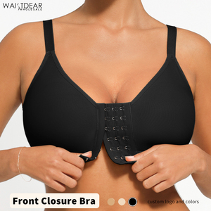 Hexin Wholesale Shapewear Comfortable <strong>Bra</strong> <strong>Wireless</strong> Women Front Closure Full Coverage Compression <strong>Push</strong> <strong>up</strong> <strong>Bra</strong> Women Everyday <strong>Bras</strong> - Product Image 1