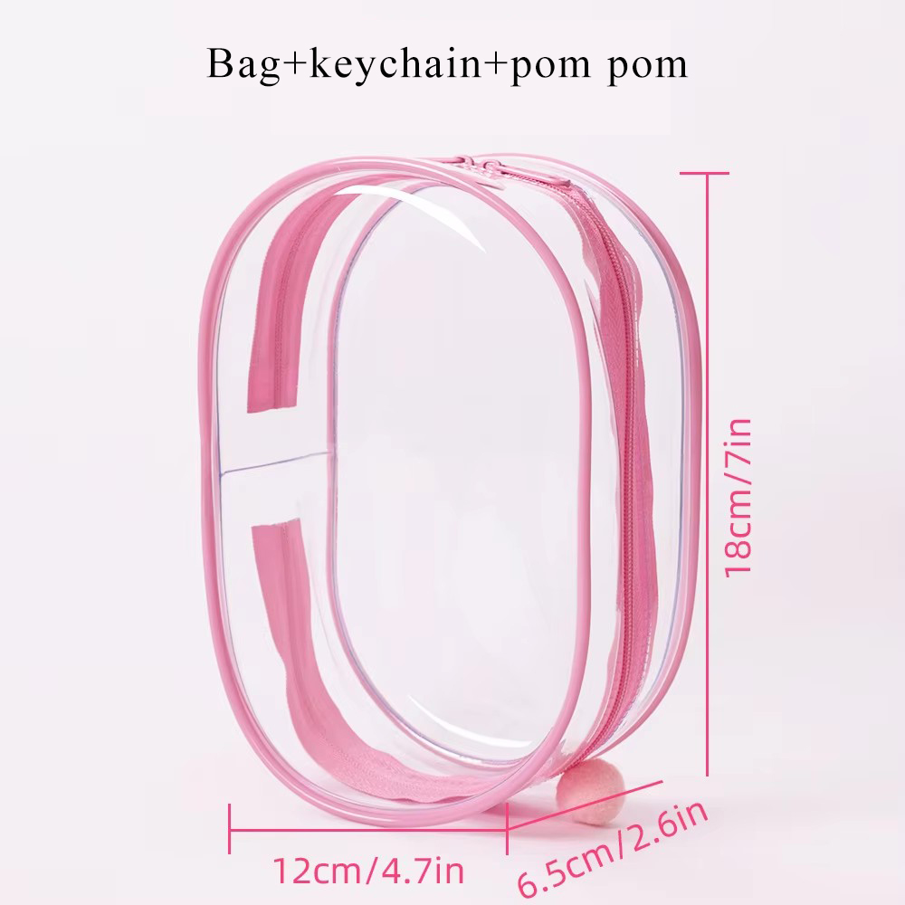 Bag+keychain+pom pom