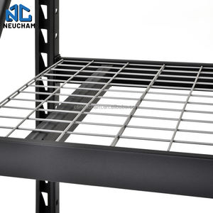 4 레이어 헤비 듀티 창고 선반 랙 차고 보관 랙 가정용 선반 랙 산업용 와이어 메쉬 선반 - Product Image 4