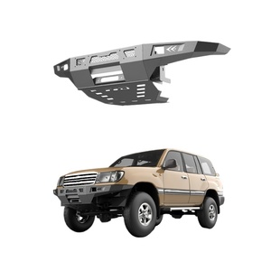 Parachoques delantero <span class=keywords><strong>corto</strong></span> <span class=keywords><strong>todoterreno</strong></span> Wildfront 4x4 para <span class=keywords><strong>Toyota</strong></span> Land Cruiser 100, diseño en acero - Product Image 1