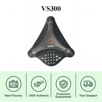 Téléphone de conférence de bureau Poly VS300 double mode IP/audio, haut-parleur intégré, téléphone exécutif haut de gamme mains libres haute définition
