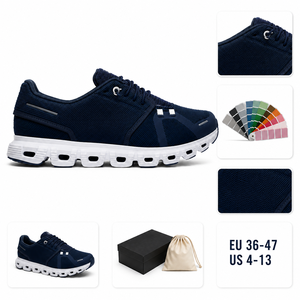 Ready To Ship Unisex Breathable Mesh Hollow Sole Running Cloud Sneakers Lightweight Quick Lace Athletic Jogging <b>Trainers</b> - Product Image 6