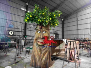 Citronnier animatronique parlant à vendre – Modèle d'arbre interactif parlant pour la décoration de parcs à thème et centres commerciaux - Product Image 3
