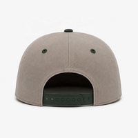 Gorras de Béisbol Unisex Ajustables con Logotipo Bordado en 3D, de Sarga de Algodón Transpirable de Cinco Paneles, Bicolor, Precio de Fábrica, MOQ Bajo