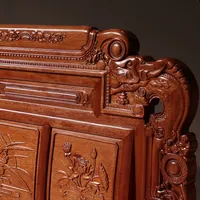 Ensemble de canapés en bois de rose indonésien pour le salon, nouveau style chinois en bois de séquoia, salon de villa classique sculpté de la période Ming et Qing