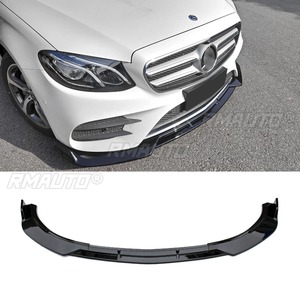 ลิ้นกันชนหน้ารถยนต์ สีดำเงา สำหรับตกแต่งรถยนต์เมอร์เซเดสเบนซ์ E-Class W213 ปี 2016-2020 อุปกรณ์ตกแต่งรถยนต์ - Product Image 2