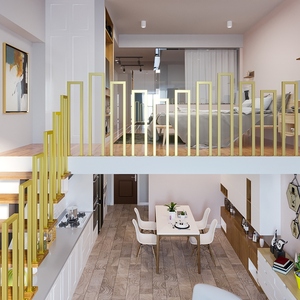 Système de balustre intérieur en acier inoxydable Rampe d'<span class=keywords><strong>escalier</strong></span> en métal <span class=keywords><strong>avec</strong></span> poteau Clôture Quincaillerie tubulaire en acier Main courante en <span class=keywords><strong>corde</strong></span> Rampe de balcon - Product Image 2