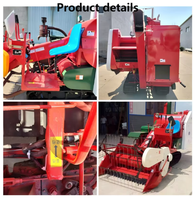 Moissonneuse-Batteuse Autopropulsée 35 CV pour Riz, Millet et Soja, Poussée Manuelle, Multicylindre