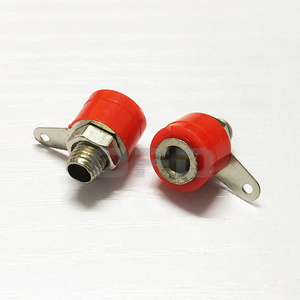 4mm Red <strong>Nut</strong> Plug Jack Connector 4mm Banana Panel Socket <strong>Test</strong> Probe Binding Post <strong>Nut</strong> Plug Jack Connector Red - Product Image 2