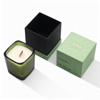 Boîte d'emballage personnalisée en papier rigide pour bougies, luxe avec logo inséré