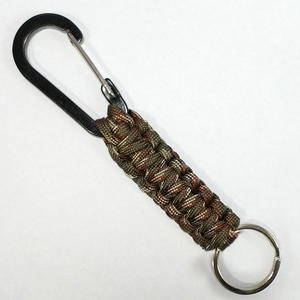 कार्बीनर ब्रेएडेड रस्सी कुंजी के साथ पैराकॉर्ड कीचेन बैग कैंपिंग कुंजी के लिए बाहरी एडc - Product Image 5