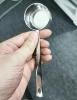 Cuillère doseuse plate en acier inoxydable 304 avec logo personnalisé, 15 ml, 30 ml