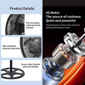 扇風機リモコン付き高速スタンドファン工業用ファン18インチ - Product Image 2