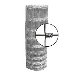Malla de alambre de acero galvanizado de alta resistencia Valla de pastizales Valla de granja de campo con tipo de madera tratada a presión natural - Product Image 1