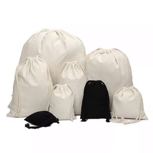 Sac à chaussures en coton mousseline écologique sur mesure avec cordon de serrage 10*15, pochette à bijoux, sac en toile avec impression de logo pour le shopping - Product Image 2