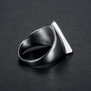 Stainless Steel Triangle Black God's Eye Sign of the Secret Illuminati Eye Symbol <b>Men</b> <b>Rings</b> Shape Illuminati Signet <b>Ring</b> - Product Image 5