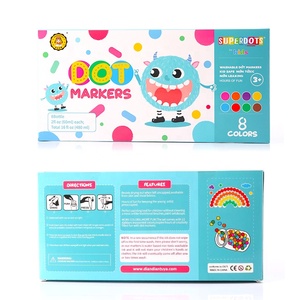 Jouets à <span class=keywords><strong>dessin</strong></span> pour enfants Easy-Grip Craft Bingo Daubers Diy Painting Dot Diamenties Craft 8 Color Washable Do <span class=keywords><strong>A</strong></span> Dot Marker Bingo Daubers - Product Image 6