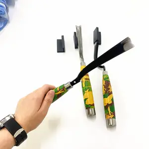 Yeni faydalı açık araçlar manuel ağaç özleri ekstraksiyon bıçağı paslanmaz çelik kauçuk dokunarak bıçak