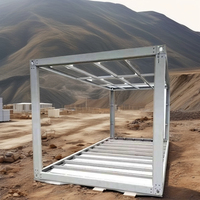10ft 20ft 30ft 40ft pas cher préfabriqué Chine détachable préfabriqué paquet plat maison mobile petite maison cadres de conteneur d'expédition en acier