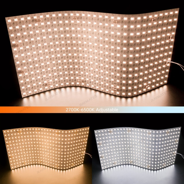 Led Panel Lights 2700K+6500K Tunable Led Flat Panel Light 500*250mm 2led Cuttable Paneles Led Flexibles CE RoHS for Backlight