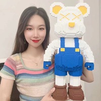Nouvel arrivage de briques de diamant de bonbons de bohème de 46cm, modèle 3D assemblé, figurine ours, connexion, blocs de construction, jouet