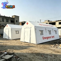 Carpa Médica Inflable Comercial, Refugio de Emergencia Impermeable de PVC, Carpa de Aire de Instalación Rápida, Fabricación Personalizada OEM ODM