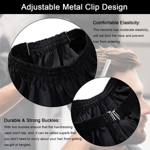 Capes de teinture pour cheveux noirs de grande taille imperméables pour coloration des cheveux avec logo personnalisé anti-coloration pour <span class=keywords><strong>coiffeur</strong></span> - Product Image 5