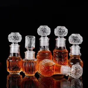 ONO Luxury New Creative 50ml Lead-free Mini Crystal Glass Decanter Bar Wine Whiskey Decanter Bottles
