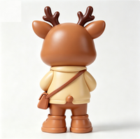 Figurine d'art de cerf personnalisée en PVC et ABS, statue de dessin animé, fabrication OEM en Chine, figurine personnalisée pour la vente en gros de produits de marque