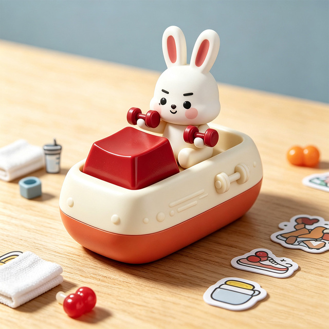 Kawaii Cute Style Mechanical Switch Fidget Clicker Stress Relief Toy Daily Carry Customized Colors Lightweight Keycaps