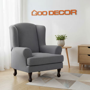 Motif brodé aile chaise Protection décoration de la maison Style moderne Wingchair housse chaud confortable doux au toucher - Product Image 2