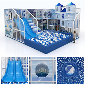 Solution de terrain de jeux intérieur pour enfants sur le thème <span class=keywords><strong>du</strong></span> château de glace, personnalisable, pour café pour enfants haut de gamme, certifiée CE ASTM - Product Image 3