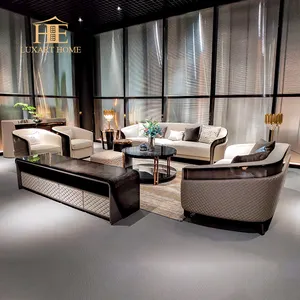 2024 merek desain terbaru furnitur ruang tamu sofa krim kulit asli putih sofa tempat duduk 3 sofa mewah modern