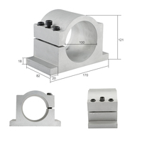 Hong Yang GDZ-80-24R/3.2F Kit de broche de moteur refroidi à l'eau pour Machine de gravure avec joints BT30/BT40 roulements noyau de pompe