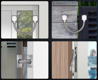 Boucle de porte en acier inoxydable Manchon de protection de montage exposé Protecteur de câble de contrôle d'accès pour système de verrouillage de porte de contrôle d'accès