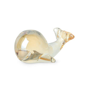 Figurine en boule de cristal en verre soufflé à la main, écologique et poli, pour la décoration intérieure, cadeau de collection pour la fête des mères et les anniversaires - Product Image 1