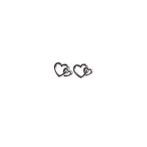 Stud Earrings Heart Shape 316L Stainless Steel PVD Gold Plating Fashion Jewelry For Women - Product Image 1