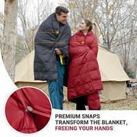 Manta de Camping Convertible para Exteriores, Poncho Impermeable y Compresible, Manta de Viaje para Senderismo y Uso Diario