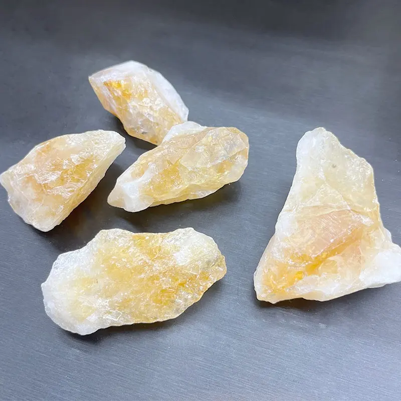 Kualitas Terbaik Potongan Topaz Imperial Mentah Kristal Topas Belum Dipotong Topaz Brasil