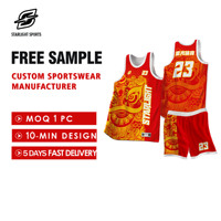 Uniforme Retro de Baloncesto para Campamento Comunitario |   Ropa Deportiva Personalizada con Impresión Digital |   Verano |   Impresión de mascotas numéricas |   Transpirable de Secado Rápido