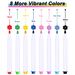 Marqueurs effaçables à sec KHY avec mini aimants intégrés pour tableau blanc, fournitures scolaires, domestiques et de bureau - Product Image 3