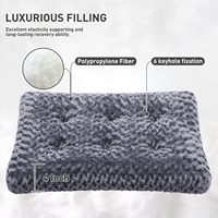 Meilleures ventes - Matelas pour chien en fausse fourrure moderne, rectangulaire, épais, chaud et moelleux pour chiens de petite, moyenne et grande taille