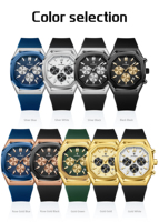 893 Jam Tangan Baru untuk Pria Tahan Air Bercahaya Kronograf Tanggal Jam Tangan Pria Tali Silikon Fashion Quartz Jam Tangan Pria