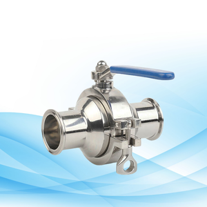 บอลวาล์วนิวเมติก DN50ระบบสุขาภิบาลสแตนเลสบอลวาล์ว<span class=keywords><strong>3</strong></span>ทาง SS304บอลวาล์วดีไซน์พอร์ตเต็มรูปแบบสี่เหลี่ยมสำหรับควบคุมแรงดัน - Product Image 2