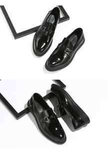 Chaussures habillées de luxe confortables en cuir souple, fabriquées à la main, de style italien, de haute qualité, chaussures de mariage, tendance de la mode, flexibles - Product Image 2